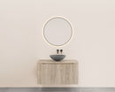 Sulora onderkast afgeronde hoeken geribbeld met 1 lade 1 uitsparing 100 x 48 cm licht eiken