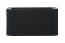 Sulora onderkast afgeronde hoeken geribbeld met 1 lade 1 uitsparing 80 x 48 cm mat zwart
