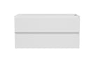 Alvara onderkast met 2 laden 1 uitsparing 100 x 46 cm mat wit