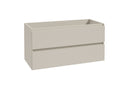 Alvara onderkast met 2 laden 1 uitsparing 100 x 46 cm cashmere