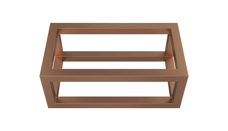 Nick frame voor fontein 395 x 150 x 215 mm geborsteld brons koper PVD