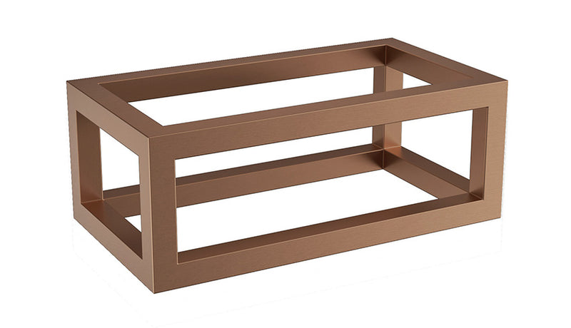 Nick frame voor fontein 395 x 150 x 215 mm geborsteld brons koper PVD