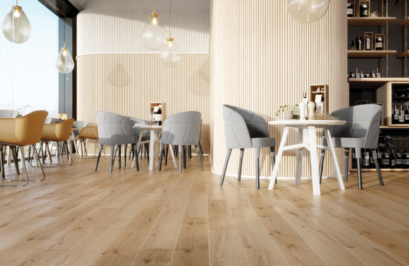 Vloertegel Sandwood Brown 18,5x60 cm