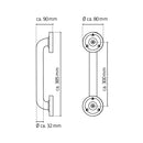 A00130001 Badgreep 30 Cm Chr (Rvs)