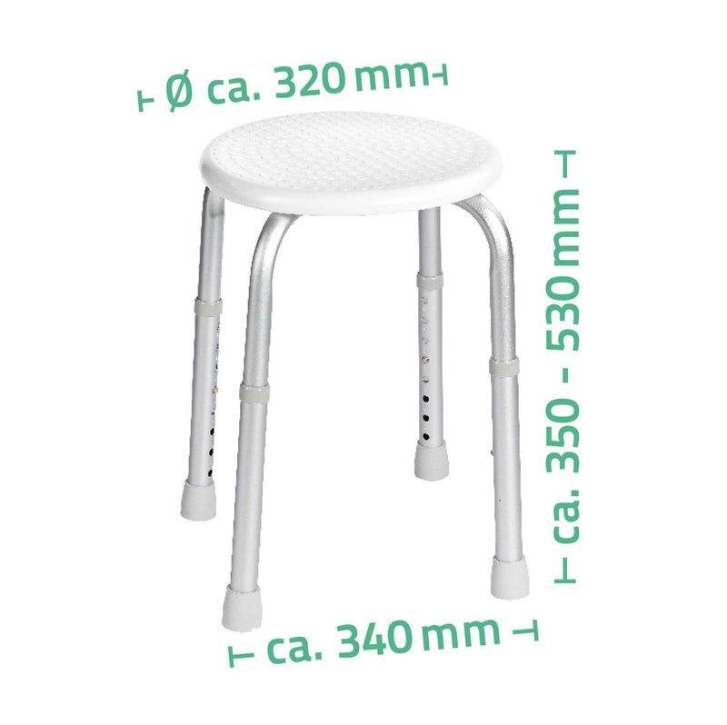 A00603101 Badkamerkrukje Rond Wit