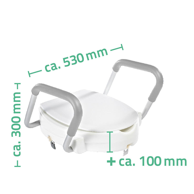 Ridder Sam toiletverhoger met armleuningen wit