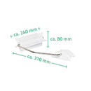 Ridder Leo toiletrolhouder voor toiletbeugel wit