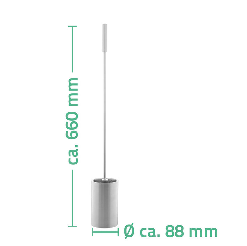 Ridder Leo toiletborstel verlengd chroom
