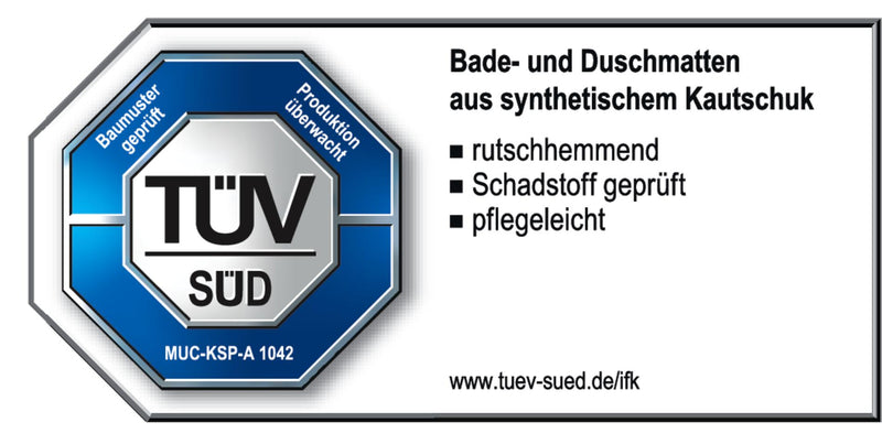 Ridder Tecnoplus antislip mat douche rond 55 cm grijs