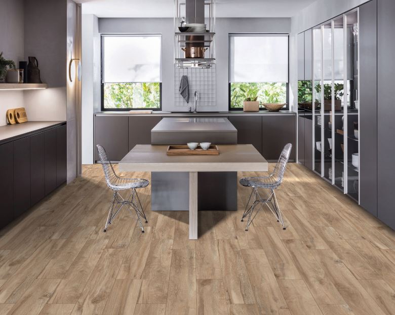 Vloertegel Playwood Honey 20x120 cm gerectificeerd