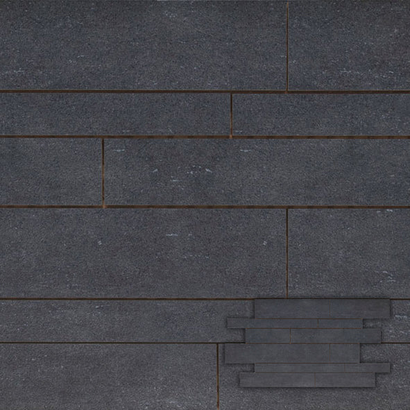 Mozaïek Rock N' Stone versale nero muretto 30,0 x 45,0 cm