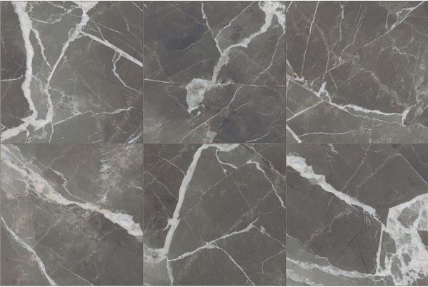 Vloertegel Stones 2 Calacatta Black 80x80 cm smooth gerectificeerd 756210