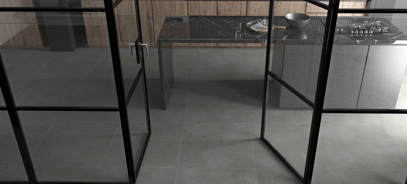 Vloertegel Core Stone Antraciet 80x80 cm mat glazed gerectificeerd