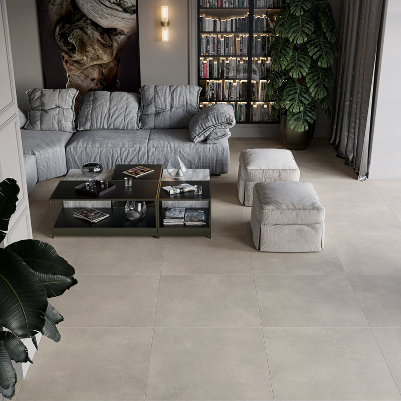 Vloertegel Core Stone Fume 80x80 cm mat glazed gerectificeerd