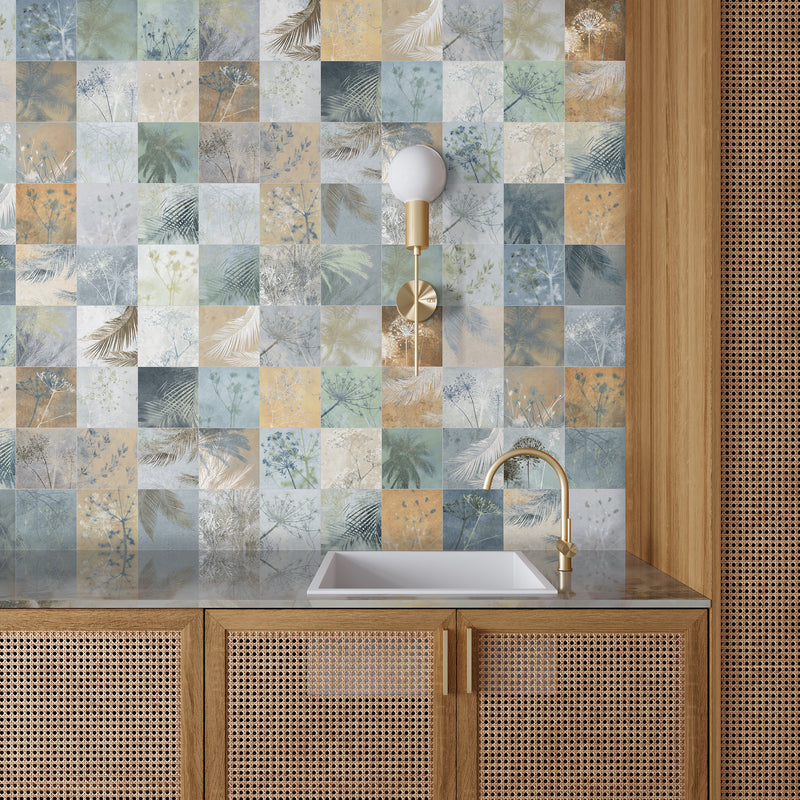 Vloertegel Herbal Aqua 33,15x33,15 cm