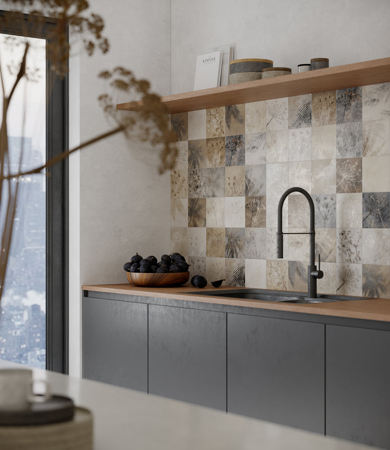 Vloertegel Herbal Almond Taco 16,5x16,5 cm