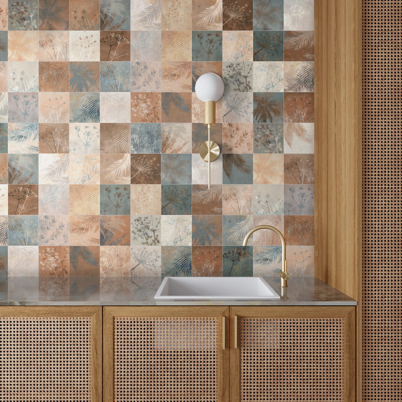 Vloertegel Herbal Natural Taco 16,5x16,5 cm