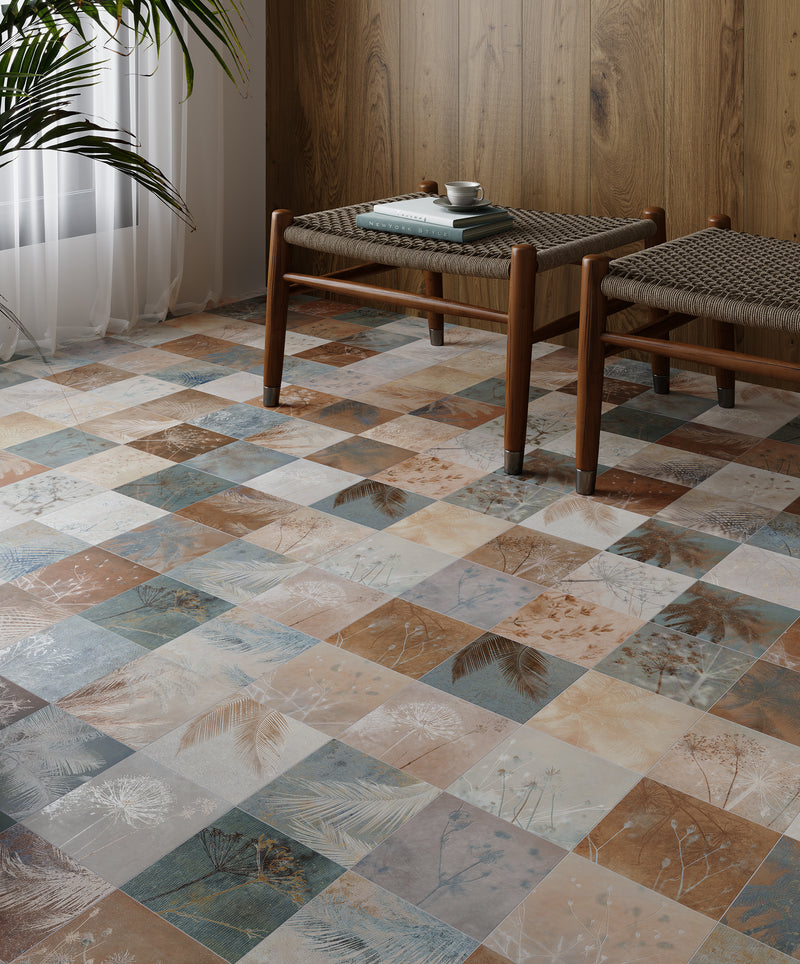 Vloertegel Herbal Natural Taco 16,5x16,5 cm