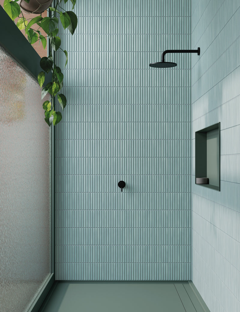 Wandtegel Deco Lingot Aqua 32x62,5 cm Rechthoek – Porselein Zijdeglans – Frisse Aquatint