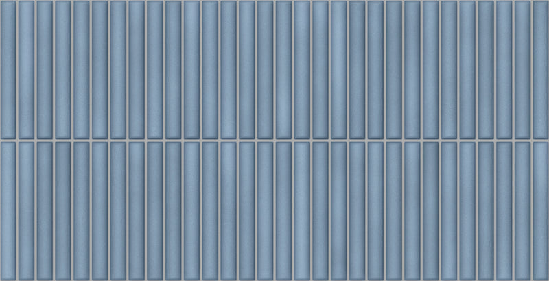 Wandtegel Deco Lingot Blue 32x62,5 cm Rechthoek – Porselein Zijdeglans – Rijke Blauwtint
