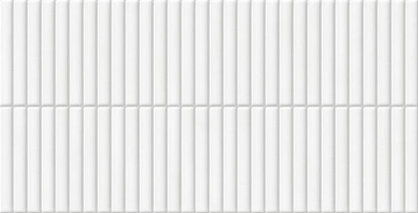 Wandtegel Deco Lingot White 32x62,5 cm Rechthoek – Porselein Zijdeglans – Stralend Witte Tint