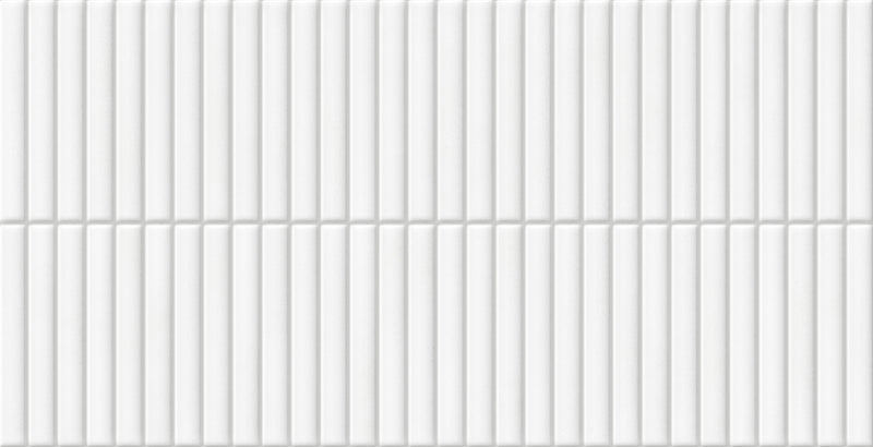 Wandtegel Deco Lingot White 32x62,5 cm Rechthoek – Porselein Zijdeglans – Stralend Witte Tint