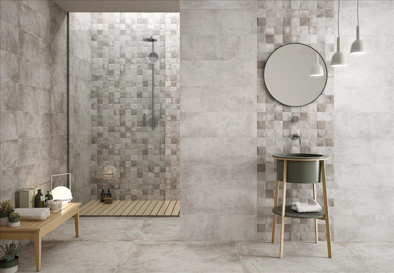 Vloertegel Jasper Silver 100x100 cm Porselein Mat Gerectificeerd – Lichtgrijs Betonlook