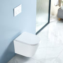 Futurbath Turin Hangend Toilet met Bidet - Randloos Wit Glanzend - Soft-Close Zitting