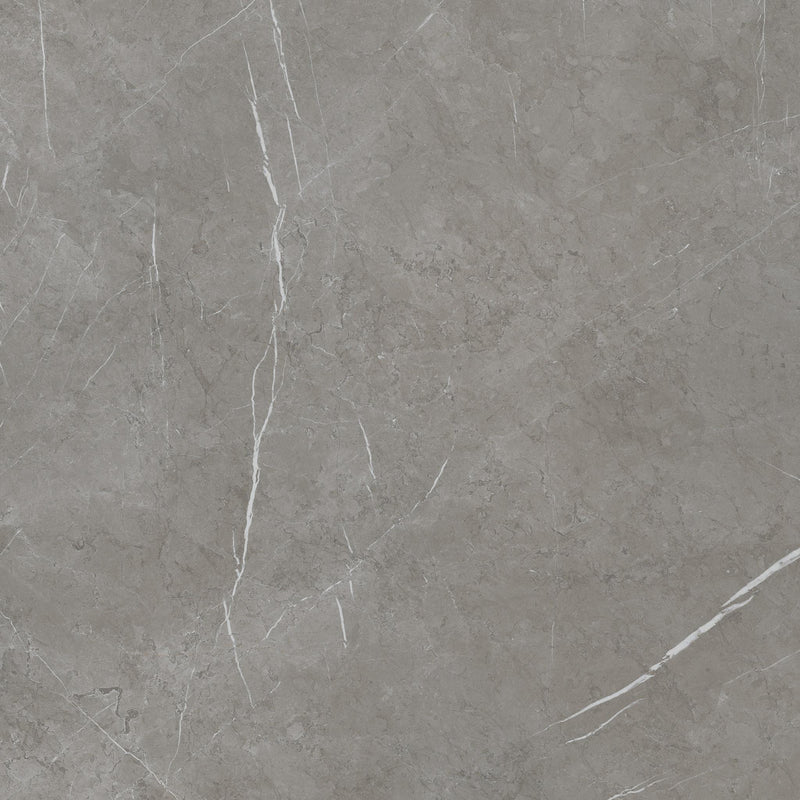 Vloertegel Aran Darkgrey 60x60 cm Vierkant – Porselein Mat Gerectificeerd R9 – Marmerlook