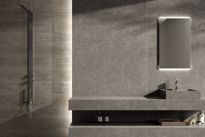 Vloertegel Woodcode Taupe 20x120 cm gerectificeerd