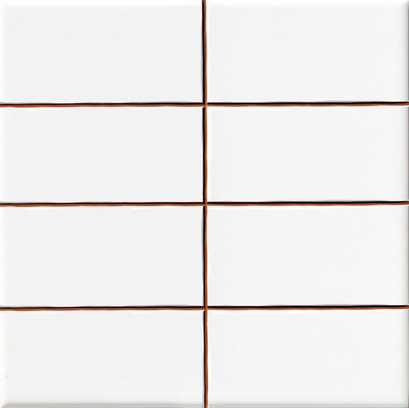 Wandtegel Precorte Blanco 5x10 (20x20) cm brillo glans
