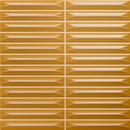 Wandtegel Arrow Honey 20x20 cm – Keramiek Glans Reliëf KitKat – Warm Goud 3D