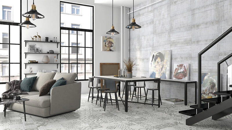 Wandtegel Topkapi Stone Grijs 20x20 cm mat