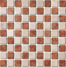 Mozaïek Mos 31mm rosso botticino 30 x 30cm