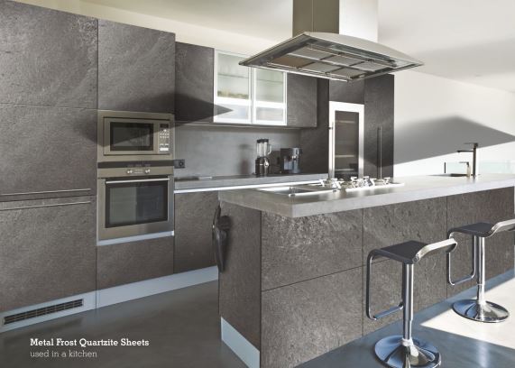 Natuursteen Plakstrip Slimline Metal Frost 15x60 cm wanddecoratie