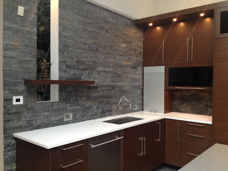 Natuursteen Plakstrip Slimline Amazone Interlock 15x60 cm wanddecoratie