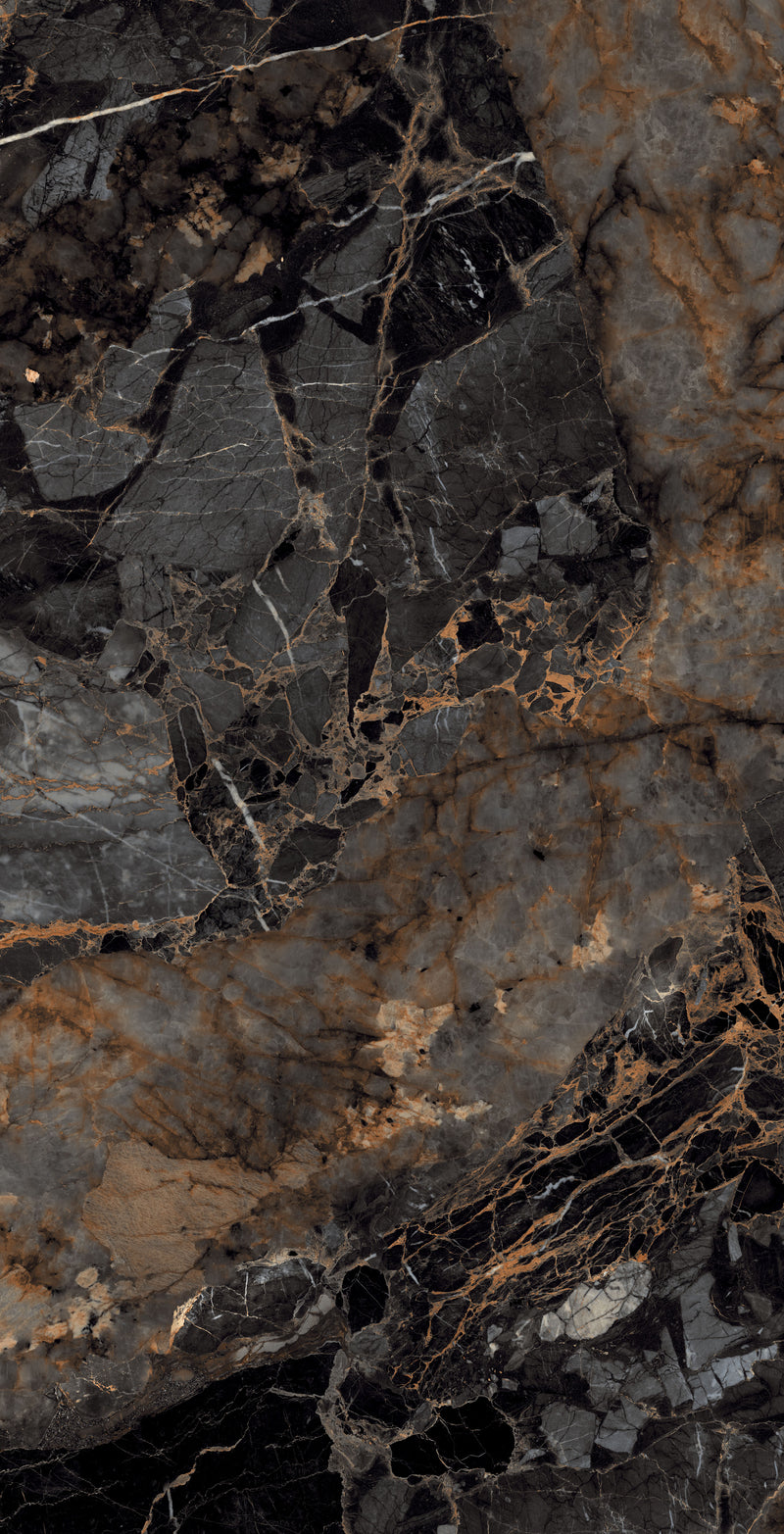 Vloertegel Cascade Black 80x160 cm