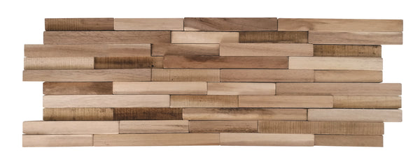 Steenstrip Houten Wandstrip Acacia 3D 20x60x1,7 cm 10-line