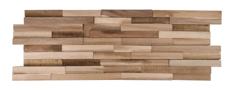 Steenstrip Houten Wandstrip Acacia 3D 20x60x1,7 cm 10-line