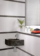 Complete Fonteinset Viktor Natuursteen met Chroom Lange Kruiskopkraan en Afvoerset by L'Aqua®