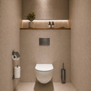 AquaVik Åsmund Toilet Accessory Set Aska Gunmetal 3-Piece – Wall Mount