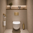 AquaVik Åsmund Toilet Accessory Set Stockholm Gold 3-piece – Wall Mount