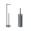 AquaVik Åsmund Toilet Accessories Set Aska Gunmetal 2-piece – Freestanding