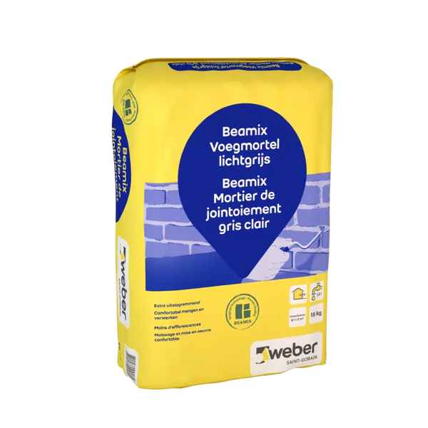 Beamix  Voegmortel  Lichtgrijs 15 KG