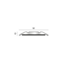 CAS407.81 Aluminium Coverstrip Zelfklevend - Mat Zilver - 38x3,5mm - 0,9m en 2,7m