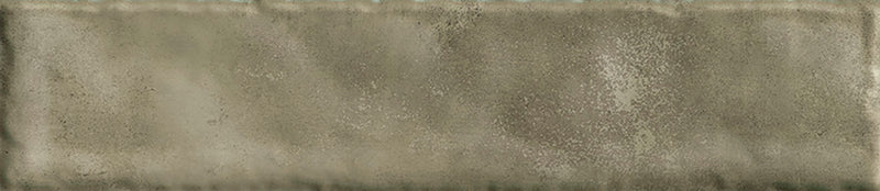 Wandtegel Monpelli Olive Mix 6,5x29,8 cm Rechthoek – Keramiek Glans Gerectificeerd – Olijfgroene Tinten