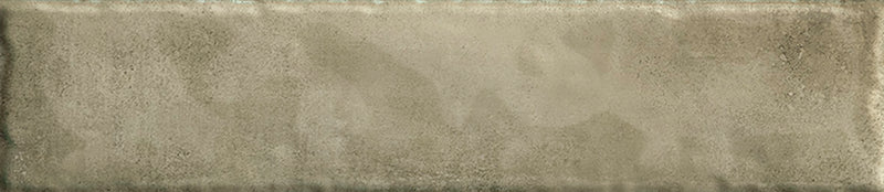 Wandtegel Monpelli Olive Mix 6,5x29,8 cm Rechthoek – Keramiek Glans Gerectificeerd – Olijfgroene Tinten