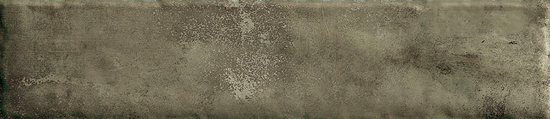 Wandtegel Monpelli Olive Mix 6,5x29,8 cm Rechthoek – Keramiek Glans Gerectificeerd – Olijfgroene Tinten