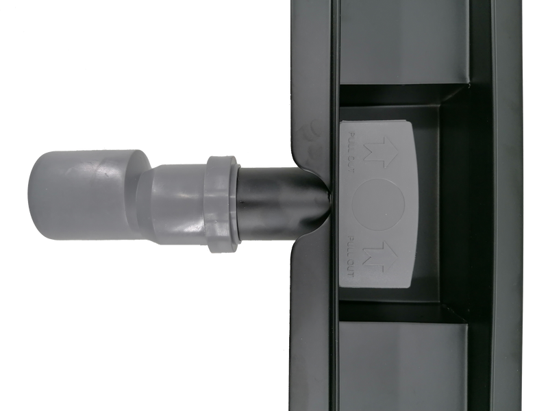 Douchegoot Classic 80 cm mat zwart  by L'Aqua®