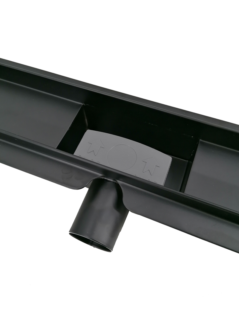 Douchegoot Classic 70 cm mat zwart  by L'Aqua®